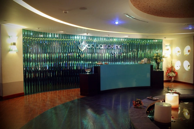 Aquamarine Spa có cách bày trí sang trọng